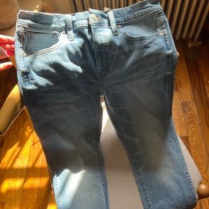 Madewell 10” high rise skinny crop